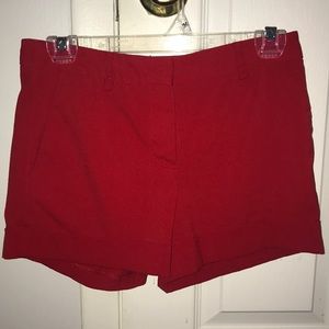 Forever21 Mid Rise Red Shorts